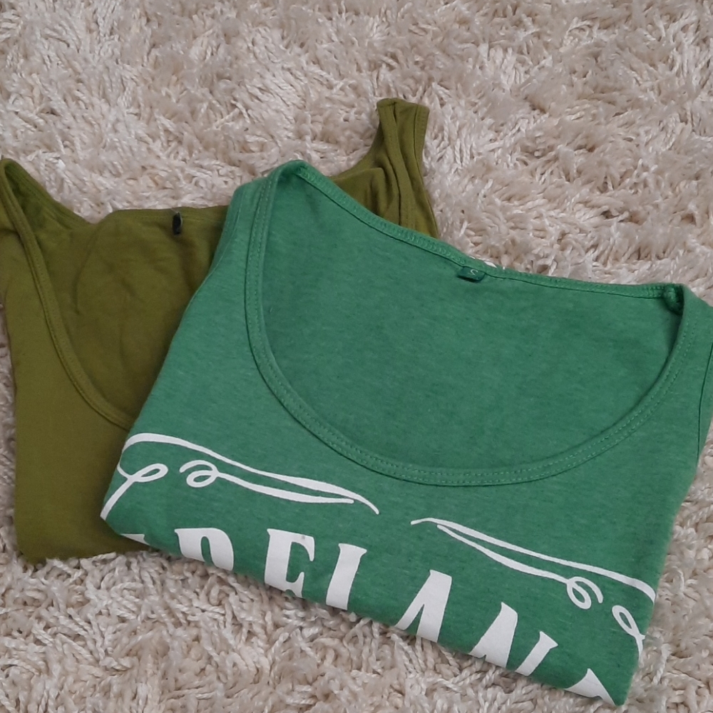 X2 Green Ireland St Patrick’s Day shirts